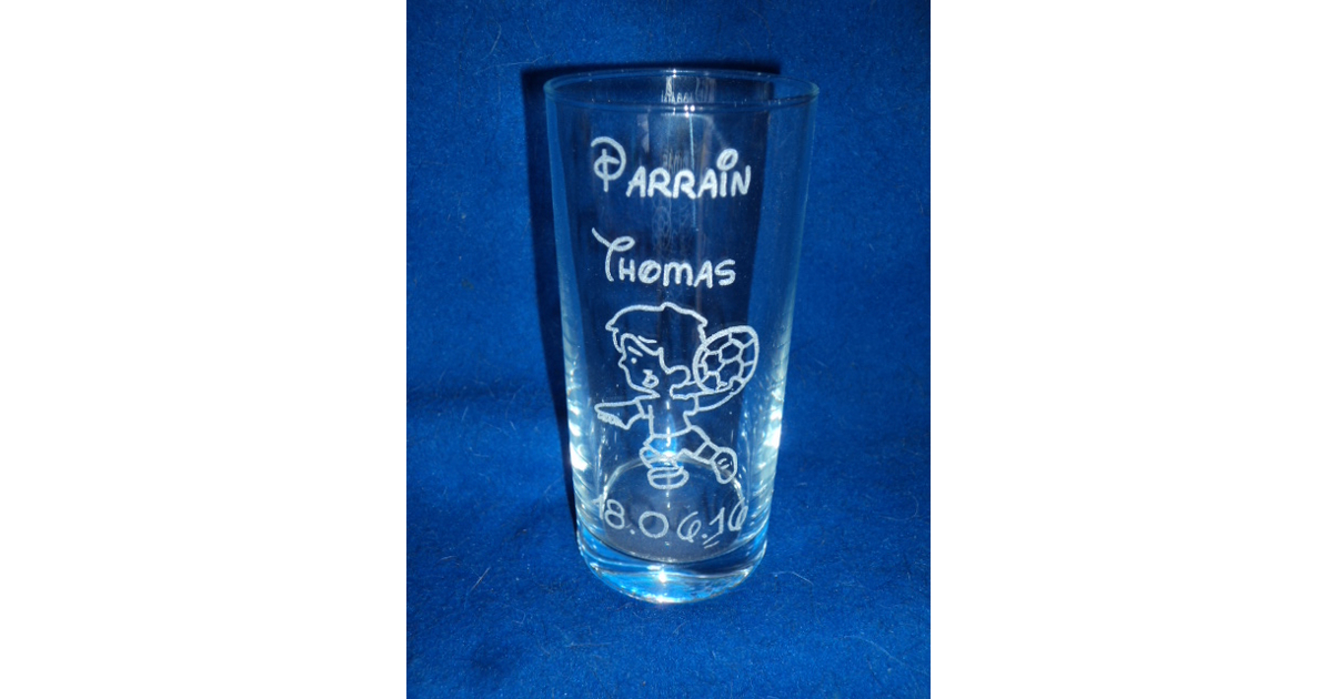 Verre a ricard type orangeade avec votre gravure main image 0